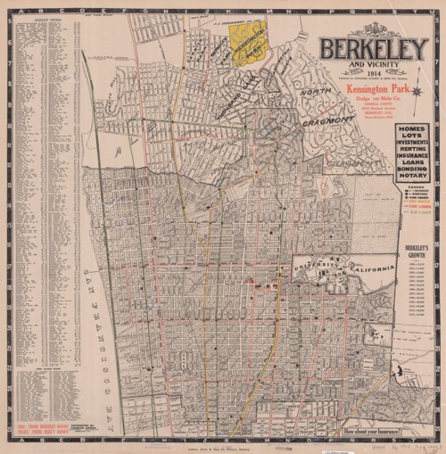 thumbnail of Map of Berkeley and vicinity